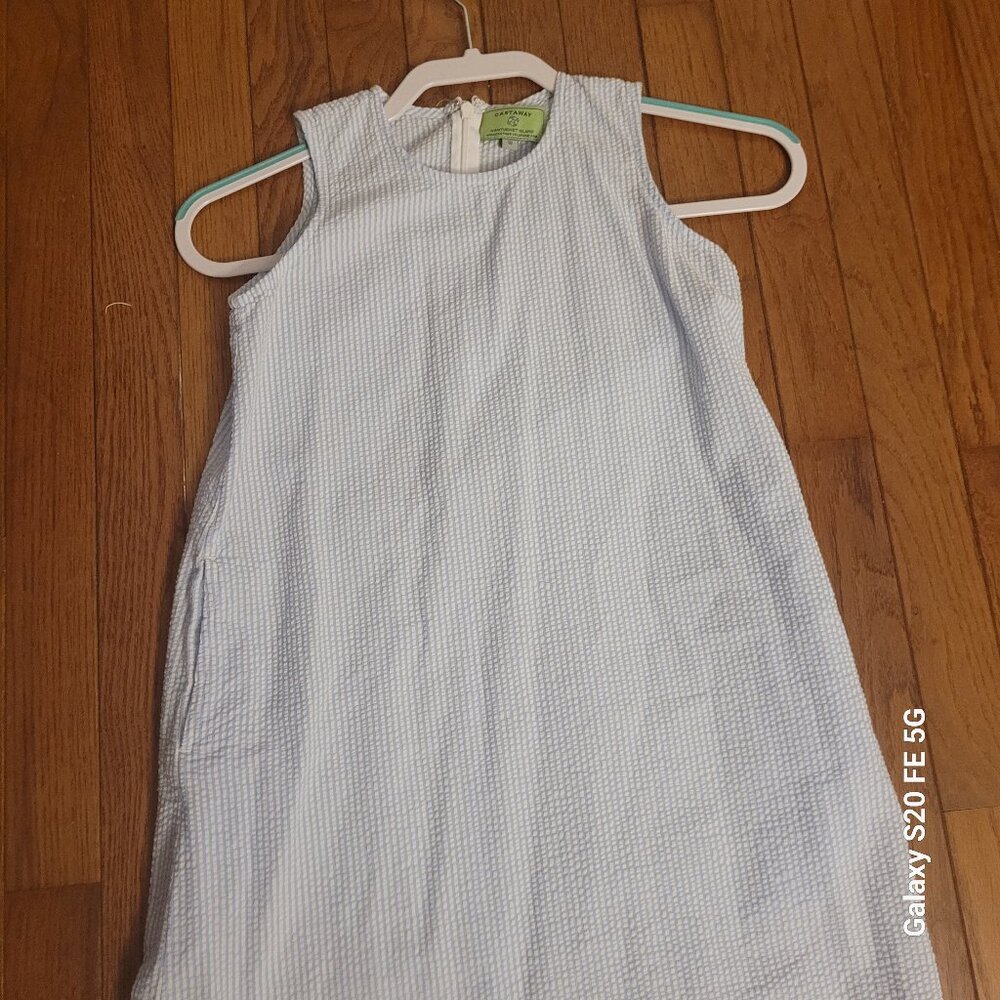 Castaway Nantucket Island Seersucker Girls Dress
